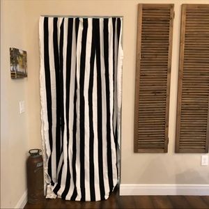 Black And White Striped Upholstery Fabric